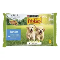   FRISKIES Junior csirkével aszpikban nedves eledel kölyökkutyáknak