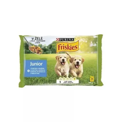FRISKIES Junior csirkével aszpikban nedves eledel kölyökkutyáknak