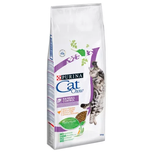 Cat Chow Hairball Control csirkében gazdag száraz állateledel felnőtt macskáknak 1,5 kg