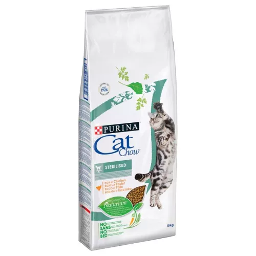 Cat Chow Sterilised csirkében gazdag száraz állateledel felnőtt macskáknak 15 kg