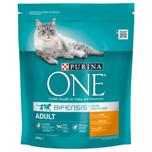 Purina One Adult Cat csirkében és teljes kiőrlésű gabonákban gazdag száraz macskaeledel 6 kg