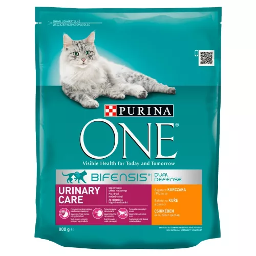 Purina One Urinary Care csirkében és búzában gazdag teljes értékű eledel felnőtt macskáknak 800 g