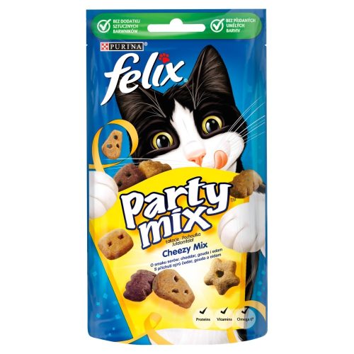 Felix Party Mix Cheezy Mix jutalomfalat macskáknak 60 g