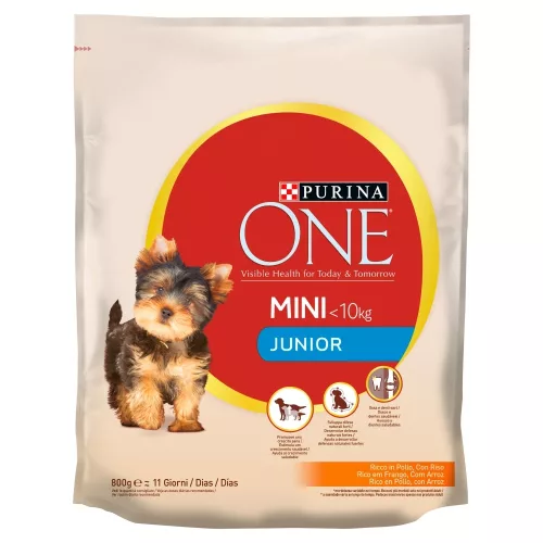 Purina One Mini Junior csirkében gazdag száraz kutyaeledel 800 g