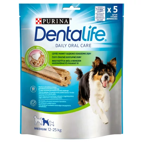 Dentalife Medium jutalomfalat felnőtt kutyák számára 5 db 115 g