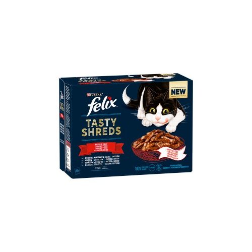 Felix Shreds Házias Válogatás nedves macskaeledel szószban 12 x 80 g