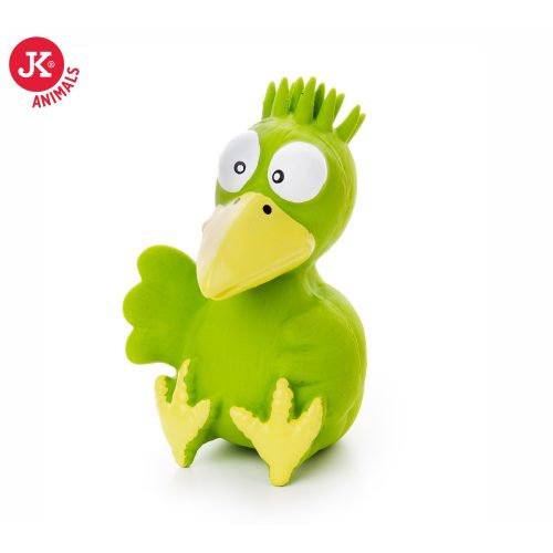 JK- latex játék madár zöld 13cm